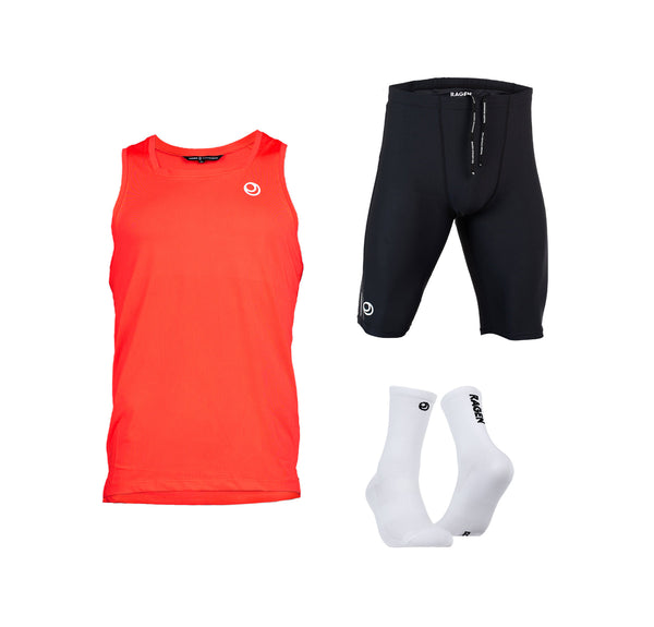 The YUHIRO Running Tank Top + BLACK-SHEEP + RAGEN PRO:X Socks Bundle