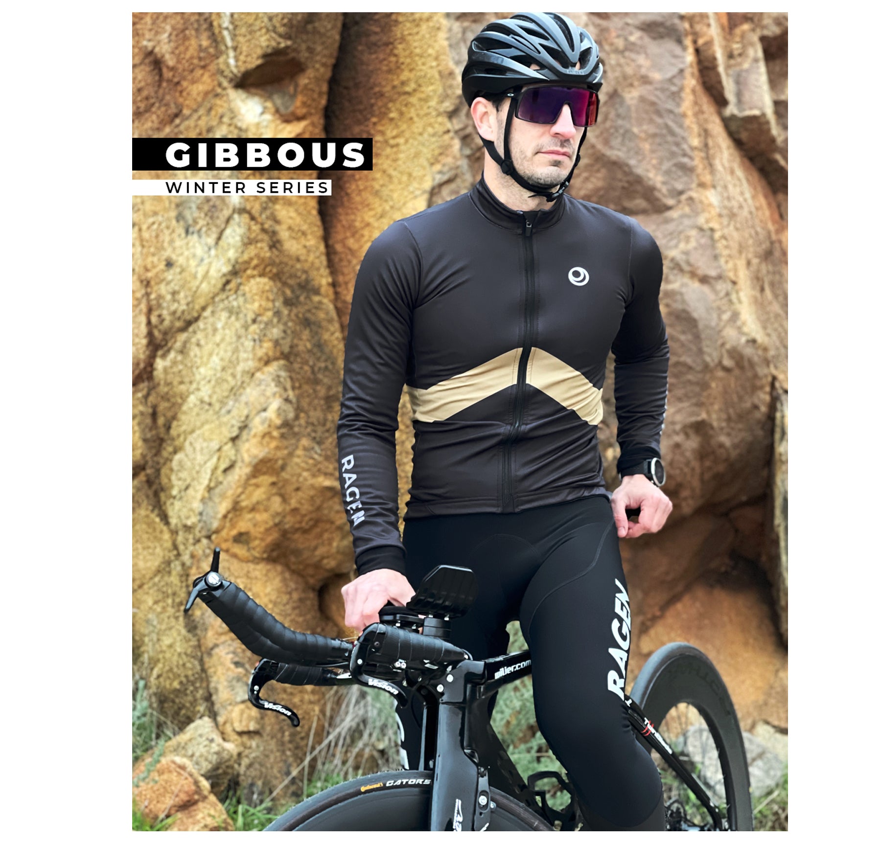 GIBBOUS Thermal Jacket + GIBBOUS Rainproof Bib Tights Bundle